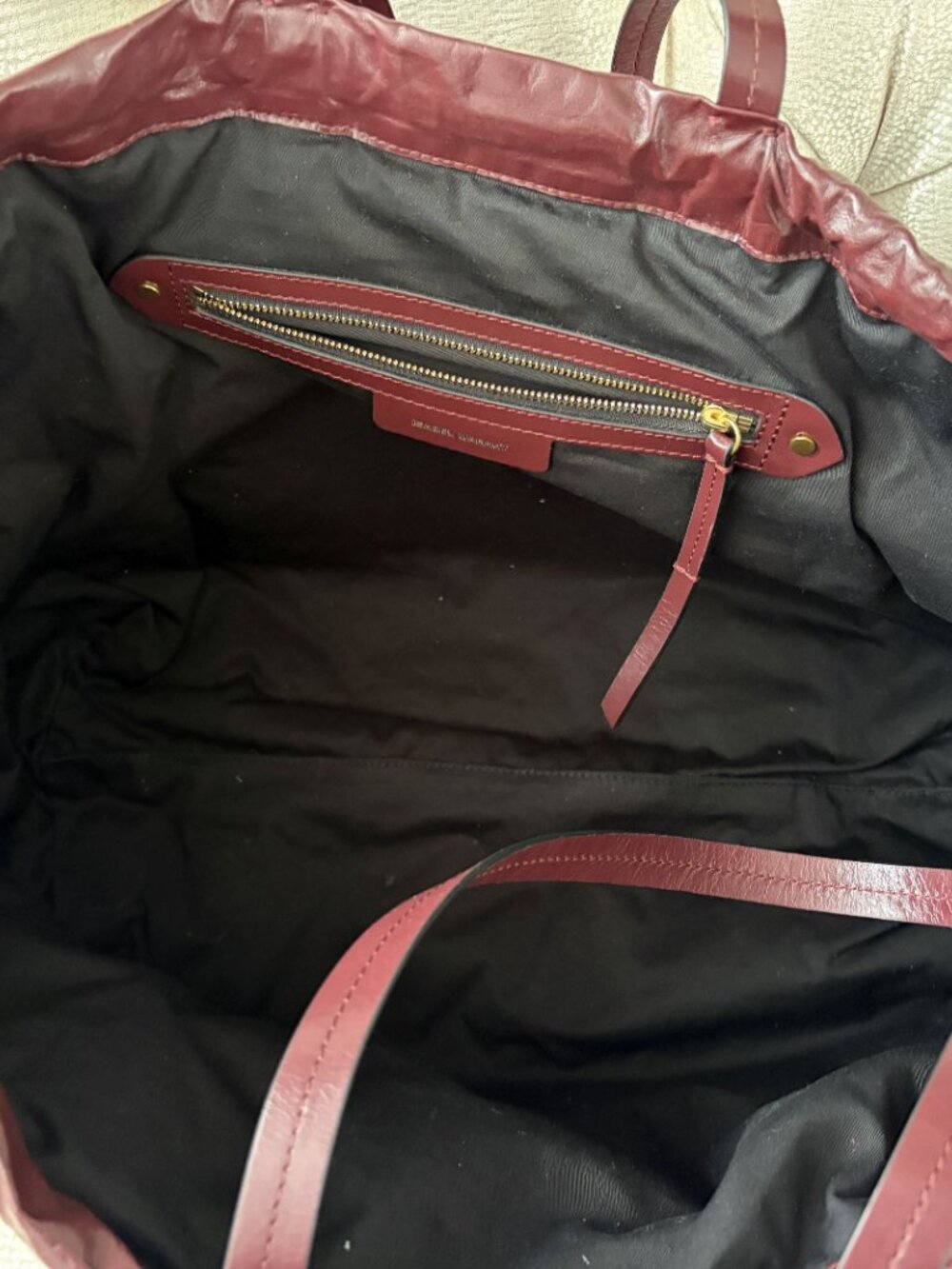 Isabel Marant Bag Porte Epaule Chagaar Bag, Burgundy, NWT - Picture 7 of 9